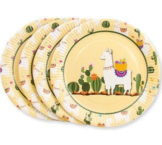 8 Lİ TABAK LAMA KAKTÜSLÜ KARTON 23 CM